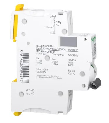 Автоматический выключатель Schneider Electric iC60H 1P 6A B - фото №1