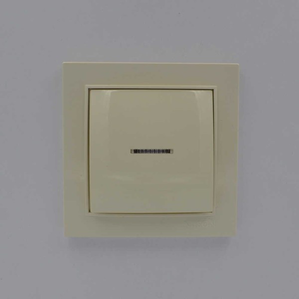 Вимикач Nilson Thor кремовий 1кл з пвдсвіткою ( 27121002 ) - фото №1