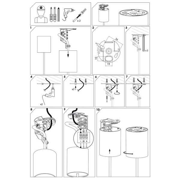 Подвесной светильник, люстра Nowodvorski 8800 Eye GU10 1x10W IP20 латунный - фото №3