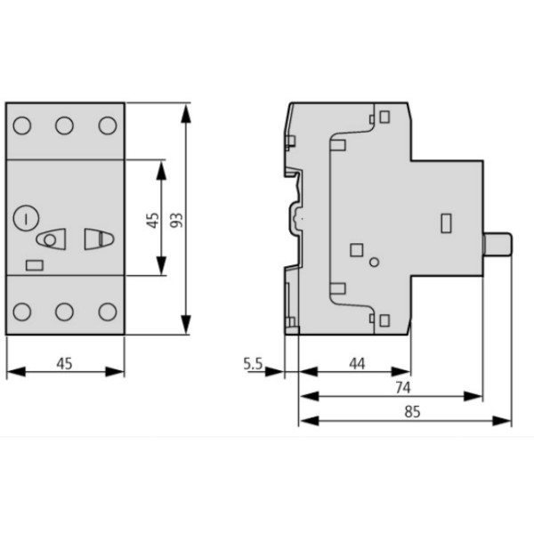 Автомат для захисту двигуна Eaton Moeller PKZM01-10 - фото №2