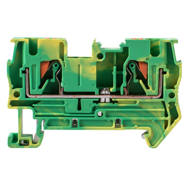 Наборная клеммная колодка заземления E.Next e.tc.z.din.spring.4 на DIN-рейке (s070014) - фото №2