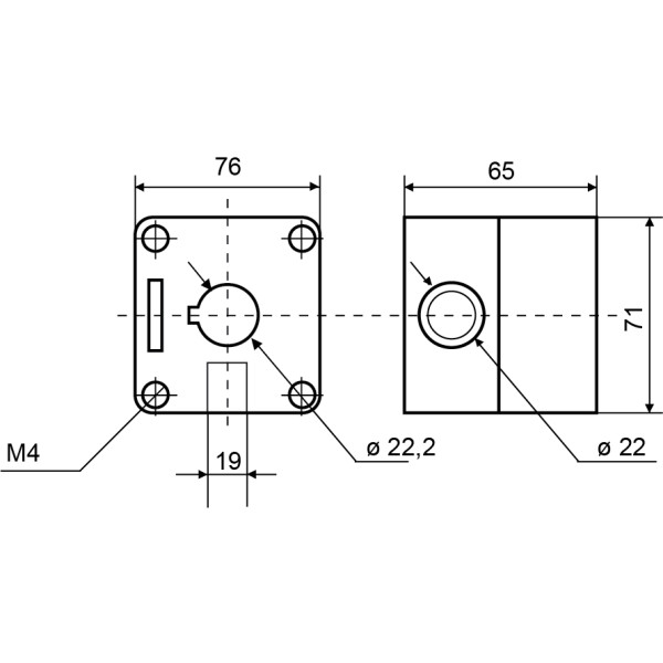 Корпус 1-местный Аско-Укрем HJ9-1 белый (A0140020033) - фото №5