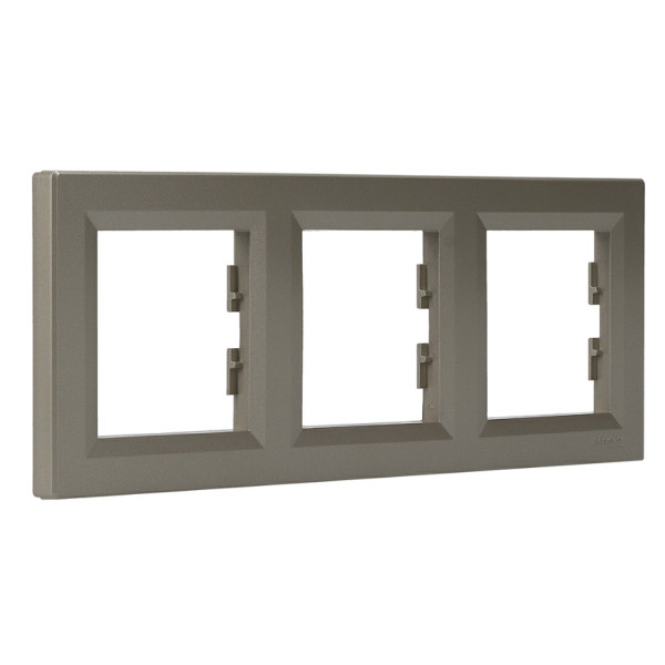 Рамка тройная бронза Asfora, EPH5800369 - фото №1