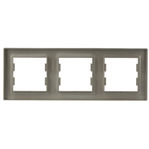 Рамка тройная бронза Asfora, EPH5800369 - фото №4