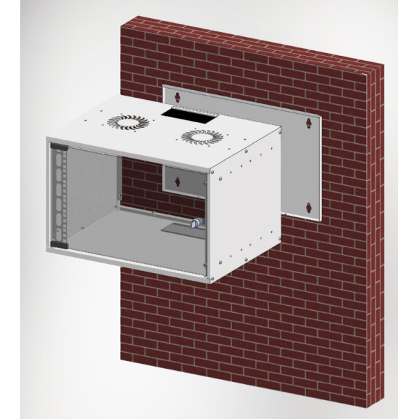 Телекоммуникационный шкаф Mirsan SOHO 19'' 12U 535x400 (серый) - фото №2