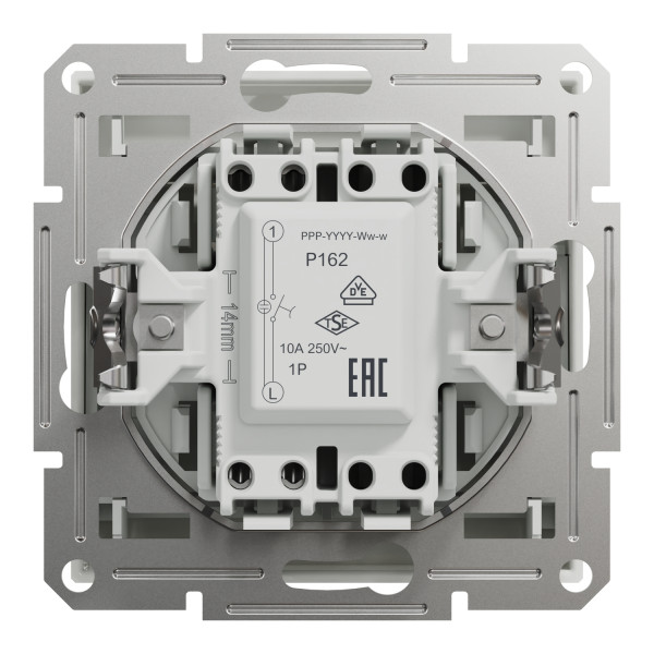 Вимикач картковий механічний Schneider Electric Asfora без рамки білий (EPH6270121) - фото №1
