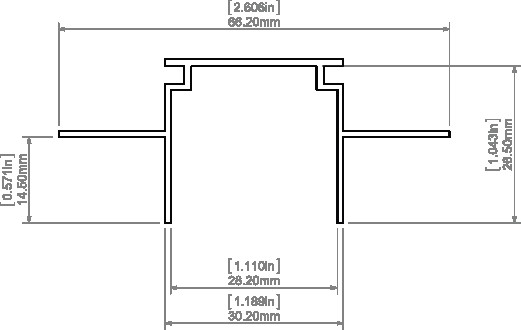 LED-профіль KLUS TEKNIK, 1 метр - фото №6