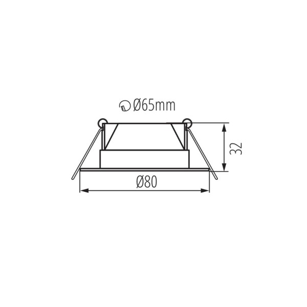 Точковий світильник Kanlux 38260 Fizu LED 1x4.8W 4000K IP44 білий - фото №4