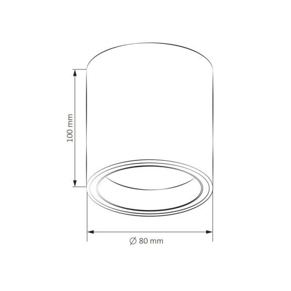 Точечный светильник Goldlux 323651 Falco GU10 1x10W IP20 BK - фото №4