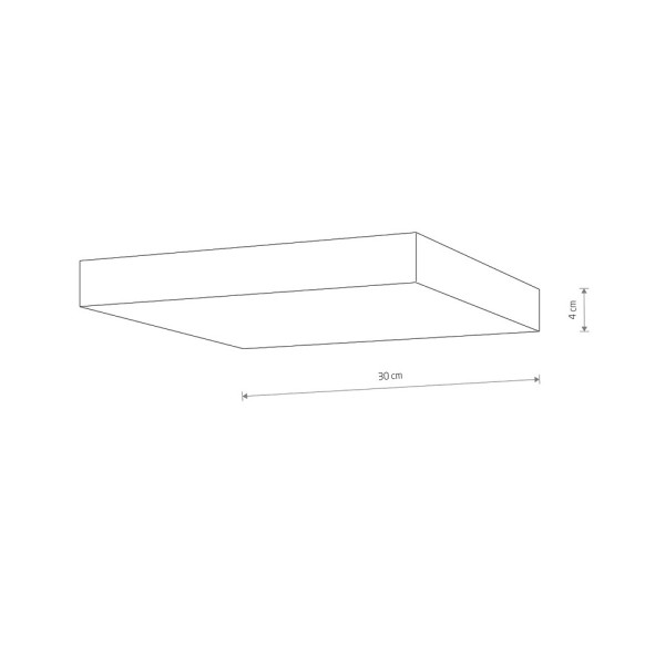 Світильник стельовий Nowodvorski 10427 Lid Square Led 1x50W 3000K 4300Lm IP20 Чорний - фото №3