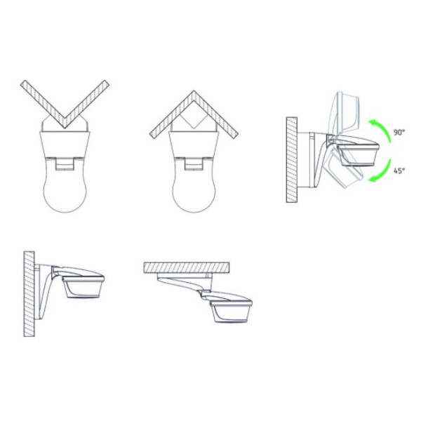 Датчик движения Theben theLUXA P220 BK - фото №8