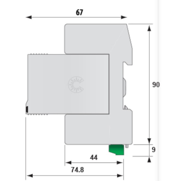 Ограничитель перенапряжения ETI 002442917 ETITEC V T12 280/12.5 (4+0) RC - фото №1