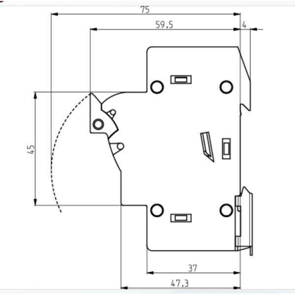 Роз'єднувач запобіжник ETI 002540011 EFD 10 1p - фото №1