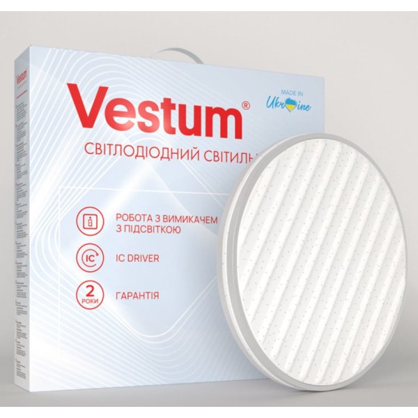 Потолочный светильник Vestum GRILL звездное небо 36Вт 375x60мм 4000К 2900Лм - фото №1