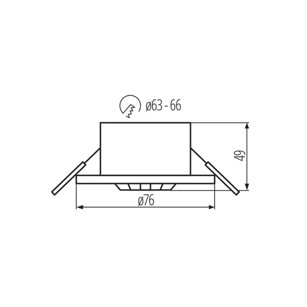 Датчик движения PIR Kanlux 37371 Merge IP65/IP20 черный - фото №1