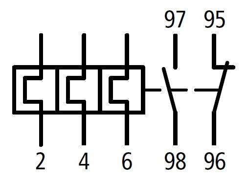 Теплове реле захисту від перевантажень Schrack LTT25700 40-57А - фото №1