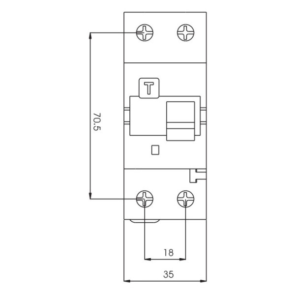 Дифференциальный автомат ETI 002173224 KZS-2M C 16/0.03 тип A (10kA) - фото №3