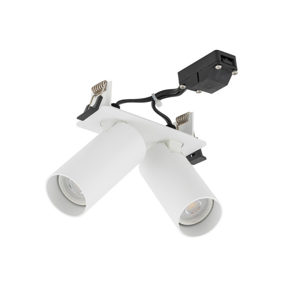 Светильник поворотный, спот Nowodvorski 11443 Fourty Surface II GU10 2x10W IP20 белый