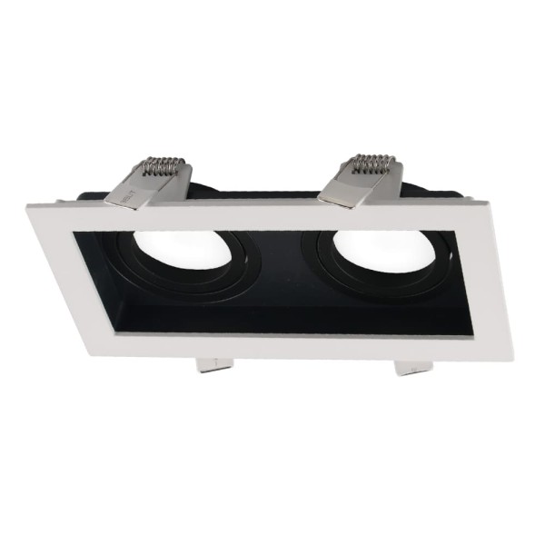 Світильник точковий Violux AMSTERDAM-2L GU10 IP20 біло-чорний ( 132201 )