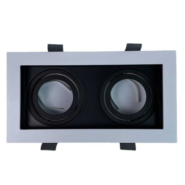 Світильник точковий Violux AMSTERDAM-2L GU10 IP20 біло-чорний ( 132201 ) - фото №1