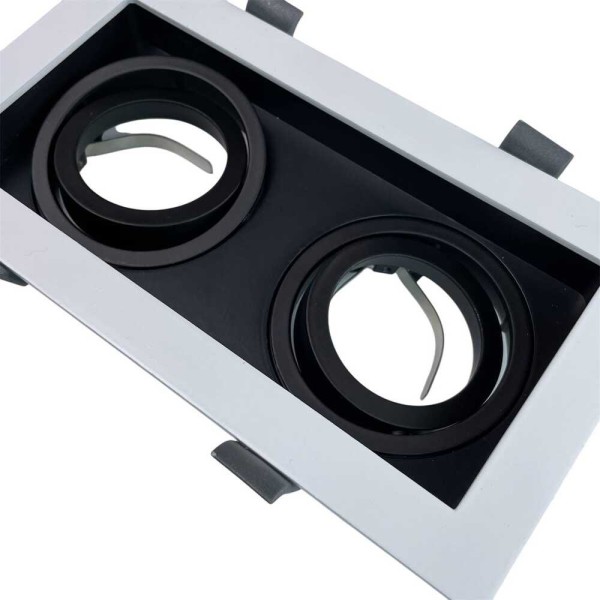 Світильник точковий Violux AMSTERDAM-2L GU10 IP20 біло-чорний ( 132201 ) - фото №2