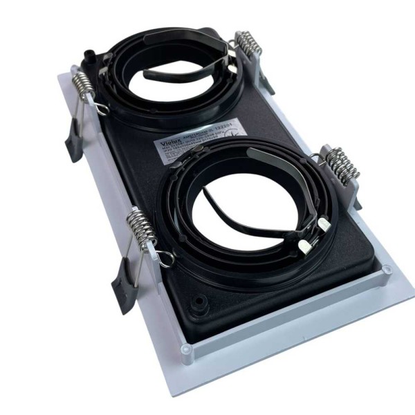 Світильник точковий Violux AMSTERDAM-2L GU10 IP20 біло-чорний ( 132201 ) - фото №4