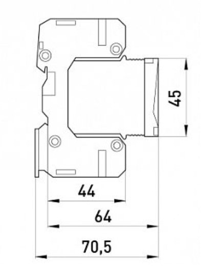 Моноблочное устройство защиты от импульсных перенапряжений E.next 81.206/05 e.PO 280V/7kA - фото №1