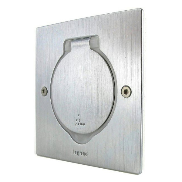 Напольный квадратный розеточный люк Legrand 89700 (нержавеющая сталь) - фото №3