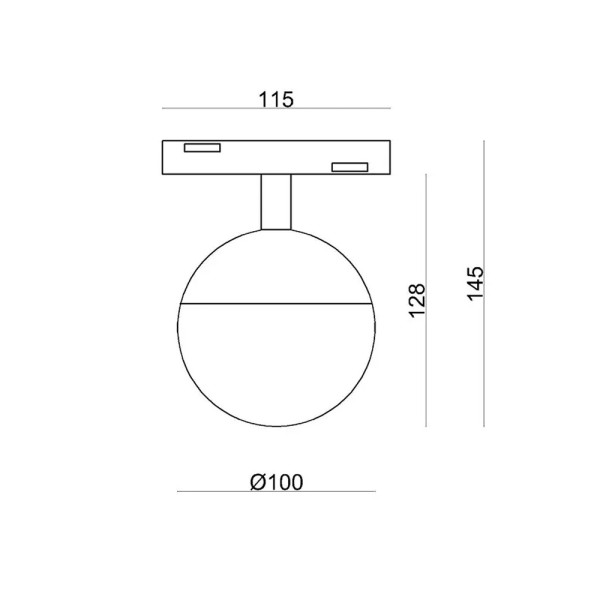 Магнитный светильник Alumled ALMG-M21 7W 120° 4000К Osram 2835 560LM BK - фото №1