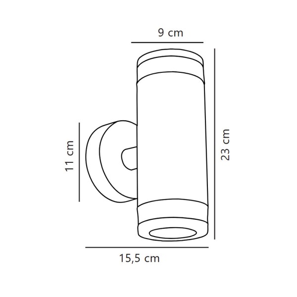 Вуличний світильник Nordlux 45501003 Birk GU10 2x28W IP44 чорний - фото №2