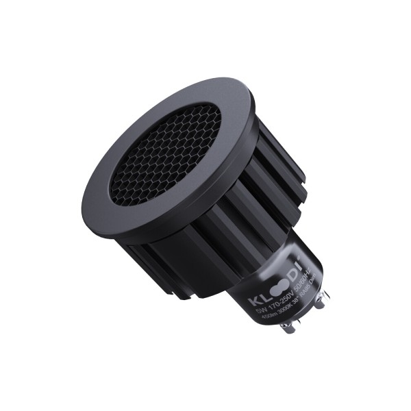 Светодиодная лампочка Kloodi KDGU10-HC 5WCOB 3K 36D BK DIM GU10 450Lm IP20 - фото №2