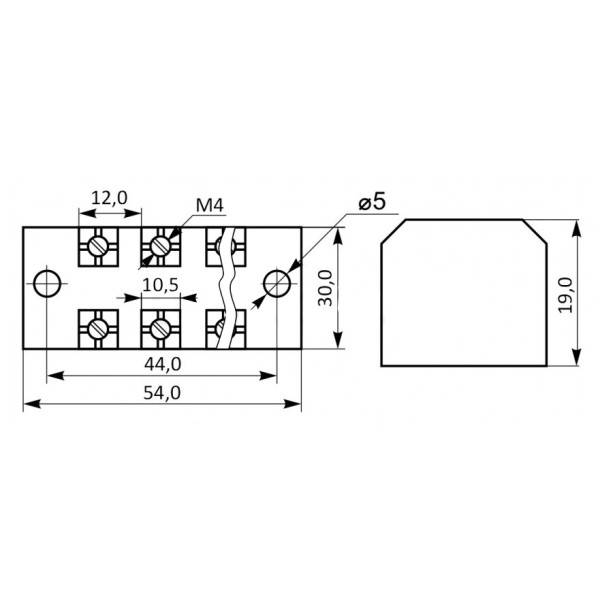 Клеммная колодка в корпусе Аско-Укрем TB 3503 - фото №2