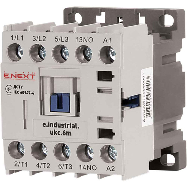 Малогабаритный контактор E.Next e.industrial.ukc.6M.220 6А 220В NO (i.0090001)