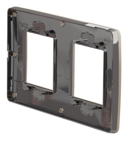 Двопостова рамка Schneider Electric NU280428 (пісочний/антрацит) - фото №1