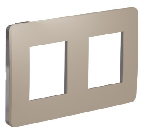 Двопостова рамка Schneider Electric NU280428 (пісочний/антрацит) - фото №2