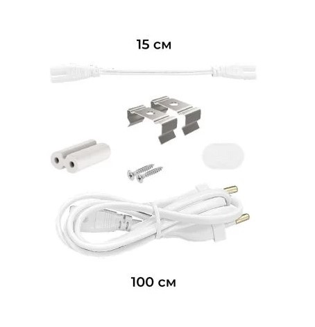 Лінійний світильник Maxus T5 15Вт 4100K 900мм з кнопкою (1-MT5-0915) - фото №1