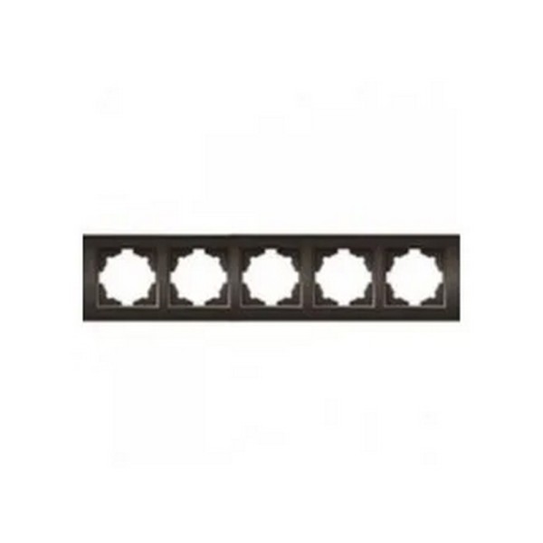 Рамка ELBI ZENA Silverline чорний металік 5-на (500-011100-250)