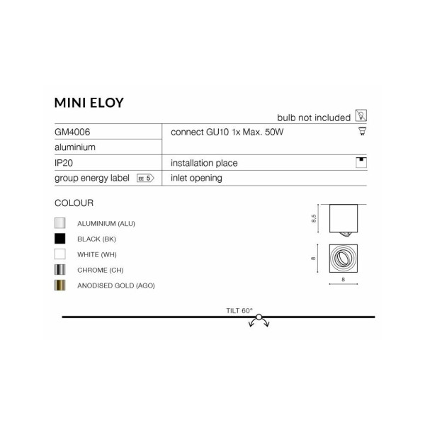 Точечный светильник Azzardo AZ1712 MINI(GM4006BL) - фото №2