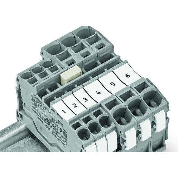 Изолированная Push-in-TYPE перемычка Wago 2002-408/000-005 Bars на 8 контактов (красная) - фото №4