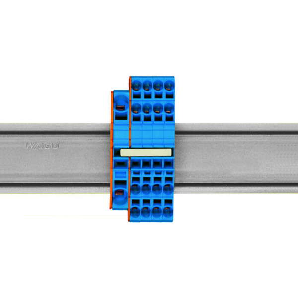 Изолированная Push-in-TYPE перемычка Wago 2002-408/000-005 Bars на 8 контактов (красная) - фото №6