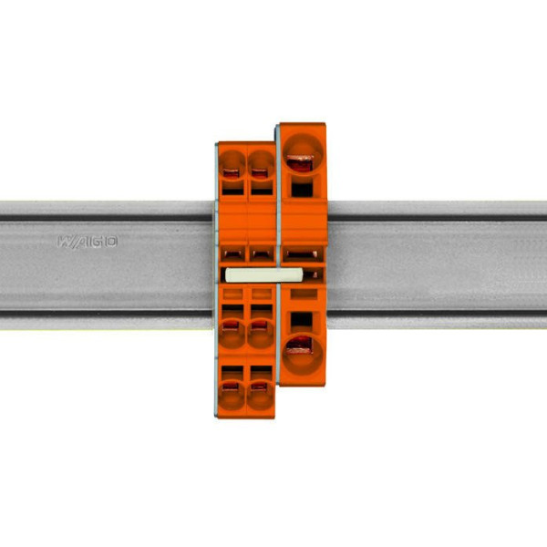 Изолированная Push-in-TYPE перемычка Wago 2002-408/000-005 Bars на 8 контактов (красная) - фото №8