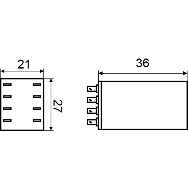 Проміжне реле Аско-Укрем МY2 AC 12В (A0090010026) - фото №2