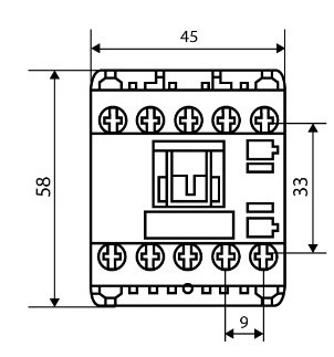 Мініконтактор Аско-Укрем ПМ 0-09-01 B7 24В LC1-K0901 (A0040010130) - фото №4
