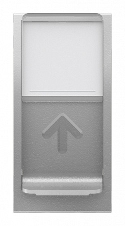 Одинарна комп'ютерна розетка Schneider Electric NU341030 RJ45 cat.5e UTP із полем для напису 1М (алюміній) - фото №2