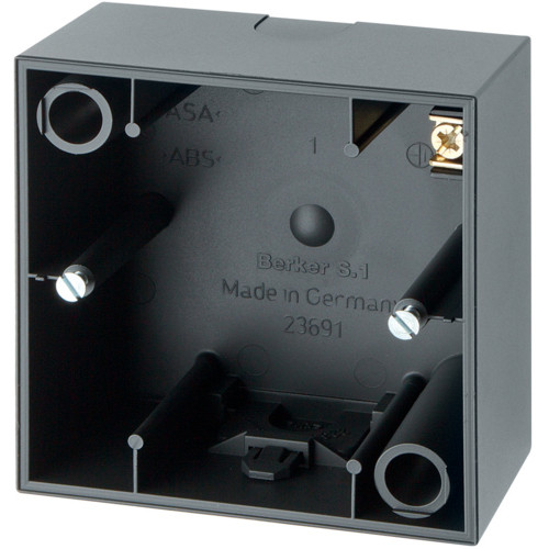 Одномісний підрозетник зовнішньої установки Berker 10419949 S1 (антрацит)