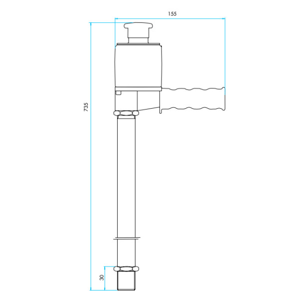 Металлическая рукоятка Emas PDABE - фото №2