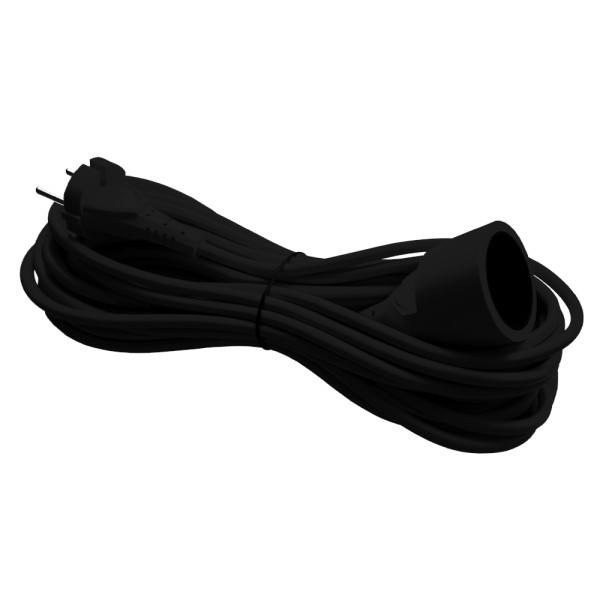 Подовжувач Violux 1р 10м 2х1,5 без заземлення чорний ( 931102 )