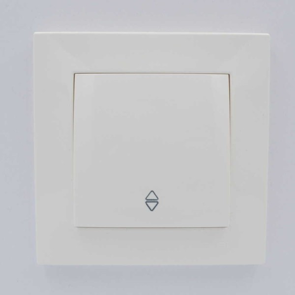 Вимикач ELBI ZENA білий 1кл прохідний без рамки ( 609-010200-209 ) - фото №3