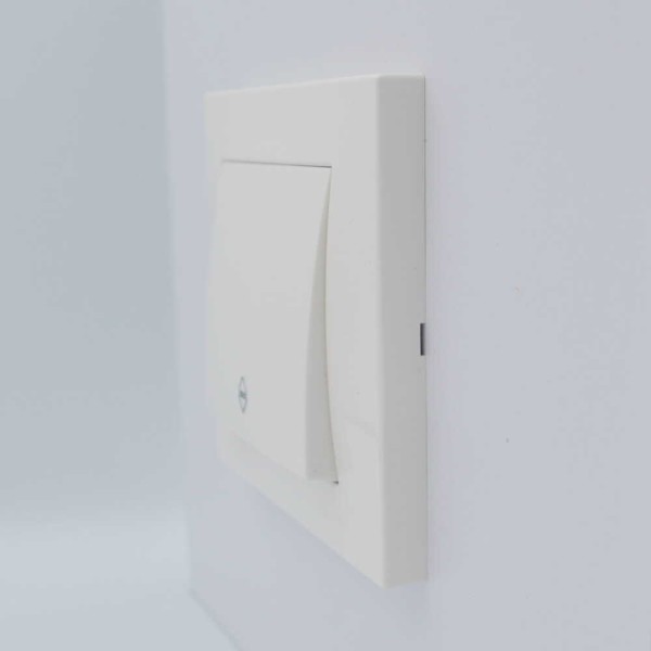 Вимикач ELBI ZENA білий 1кл прохідний без рамки ( 609-010200-209 ) - фото №4