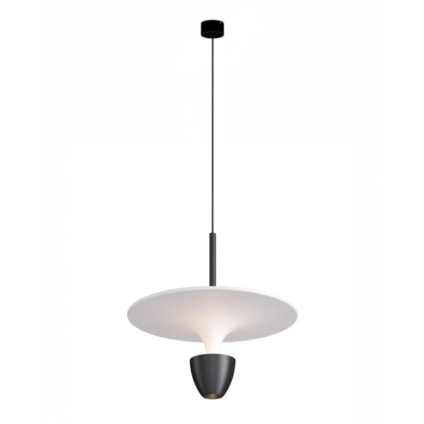 Подвесной светильник, люстра Kloodi PE-NIMBA300 6W+6W 3K WH/BK LED 2x12W 3000К 1100Lm IP20